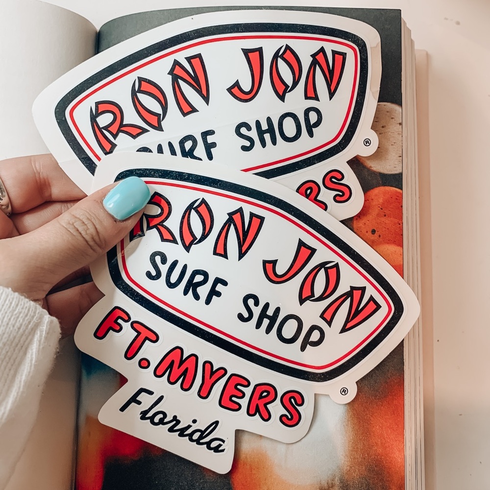 Ron Jon Surf Shop Classic Sticker- Ft. Meyers, FL
